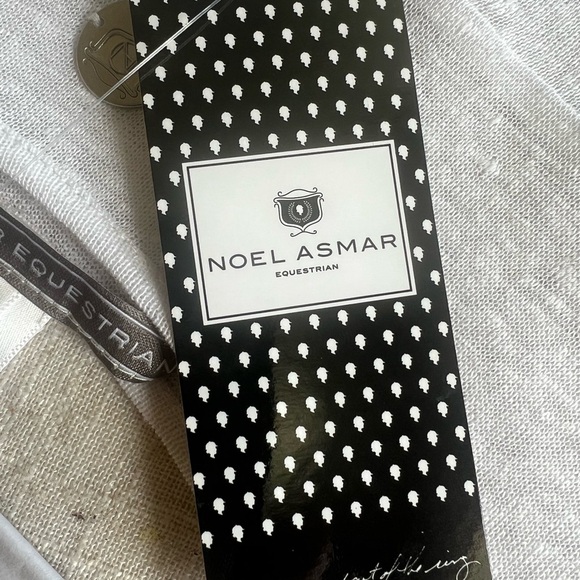 Noel Asmar Cheval Linen tee. large NWT. Horse print crewneck, white and black. - Picture 7 of 12